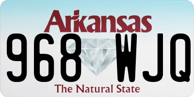 AR license plate 968WJQ