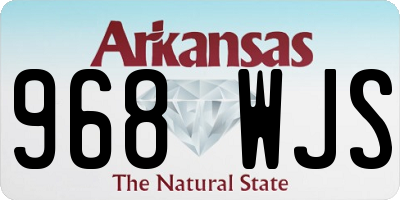 AR license plate 968WJS