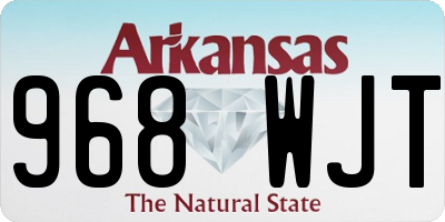 AR license plate 968WJT
