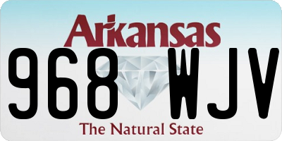 AR license plate 968WJV