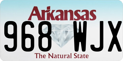 AR license plate 968WJX