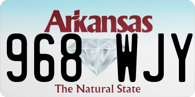 AR license plate 968WJY