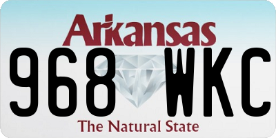 AR license plate 968WKC