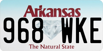 AR license plate 968WKE