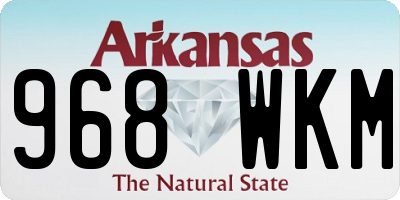 AR license plate 968WKM