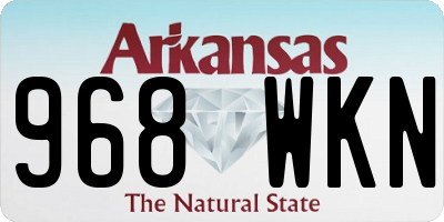 AR license plate 968WKN