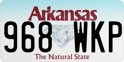 AR license plate 968WKP