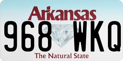 AR license plate 968WKQ