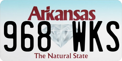 AR license plate 968WKS
