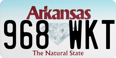AR license plate 968WKT