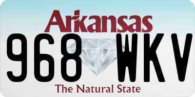 AR license plate 968WKV
