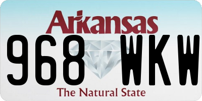 AR license plate 968WKW