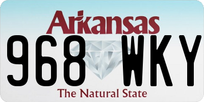 AR license plate 968WKY