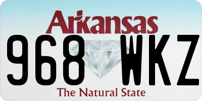 AR license plate 968WKZ