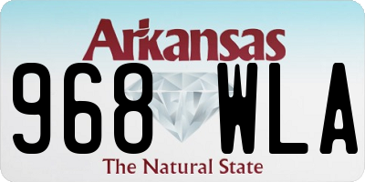 AR license plate 968WLA