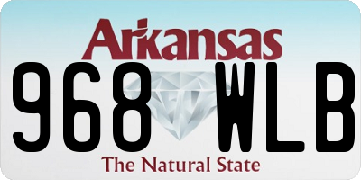 AR license plate 968WLB