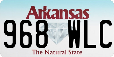 AR license plate 968WLC