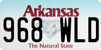 AR license plate 968WLD