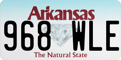 AR license plate 968WLE