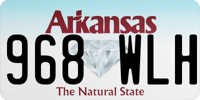 AR license plate 968WLH