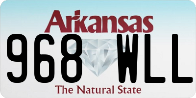 AR license plate 968WLL