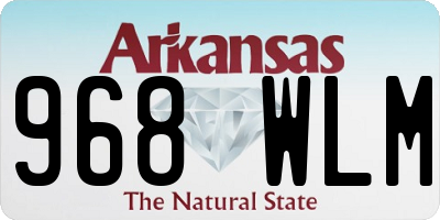 AR license plate 968WLM