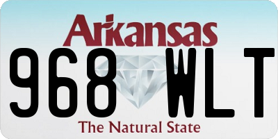AR license plate 968WLT