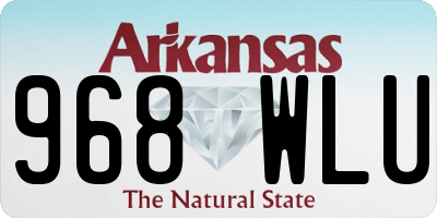 AR license plate 968WLU