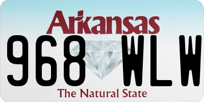 AR license plate 968WLW