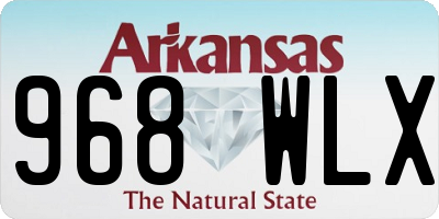 AR license plate 968WLX