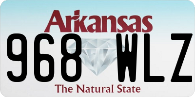 AR license plate 968WLZ
