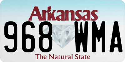 AR license plate 968WMA