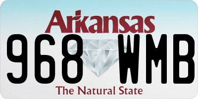 AR license plate 968WMB