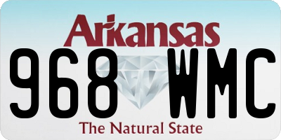 AR license plate 968WMC