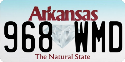 AR license plate 968WMD