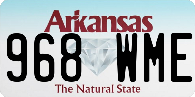 AR license plate 968WME