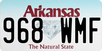 AR license plate 968WMF