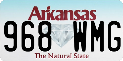 AR license plate 968WMG
