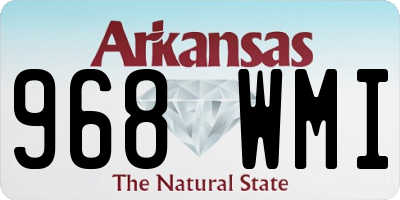 AR license plate 968WMI