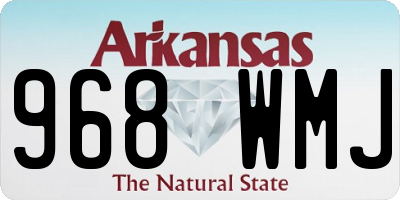 AR license plate 968WMJ