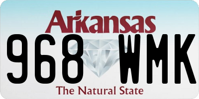 AR license plate 968WMK