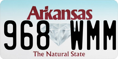 AR license plate 968WMM
