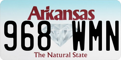 AR license plate 968WMN