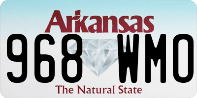 AR license plate 968WMO