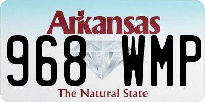 AR license plate 968WMP