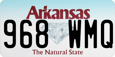 AR license plate 968WMQ