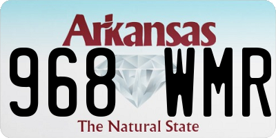 AR license plate 968WMR