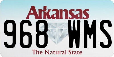 AR license plate 968WMS