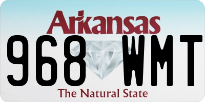 AR license plate 968WMT