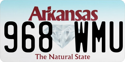 AR license plate 968WMU